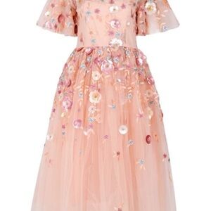 JessaKae Peach Floral Dress